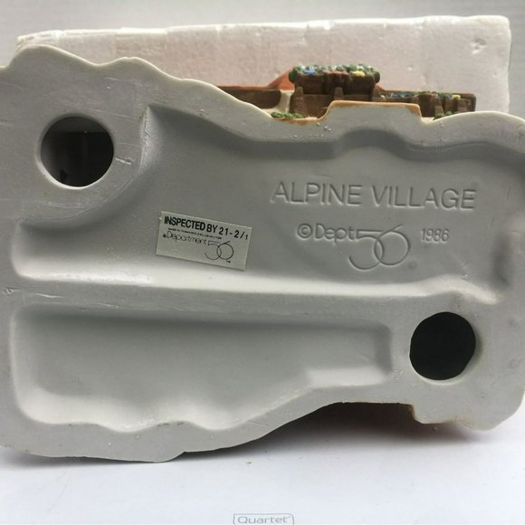 Dept 56 Gasthof Eisl Alpine Village Lighted Christmas Building from 1986 - Picture 11 of 12